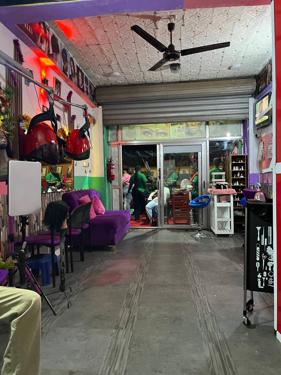 Luxury salon interior